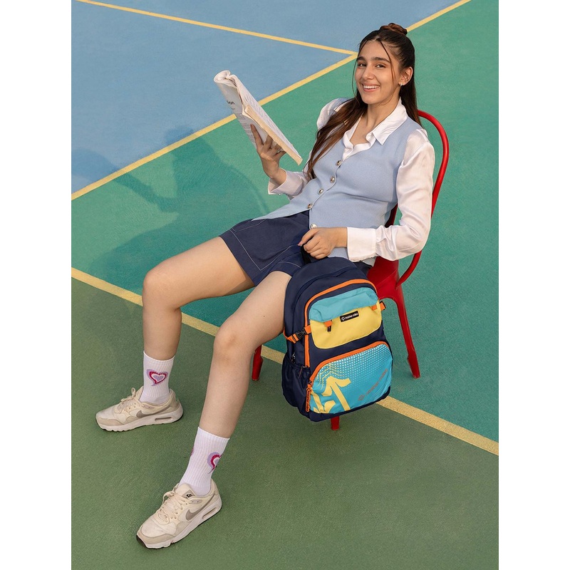 Nasher Miles Yellow Engineering Laptop Backpack 36 L Polyester with Raincover