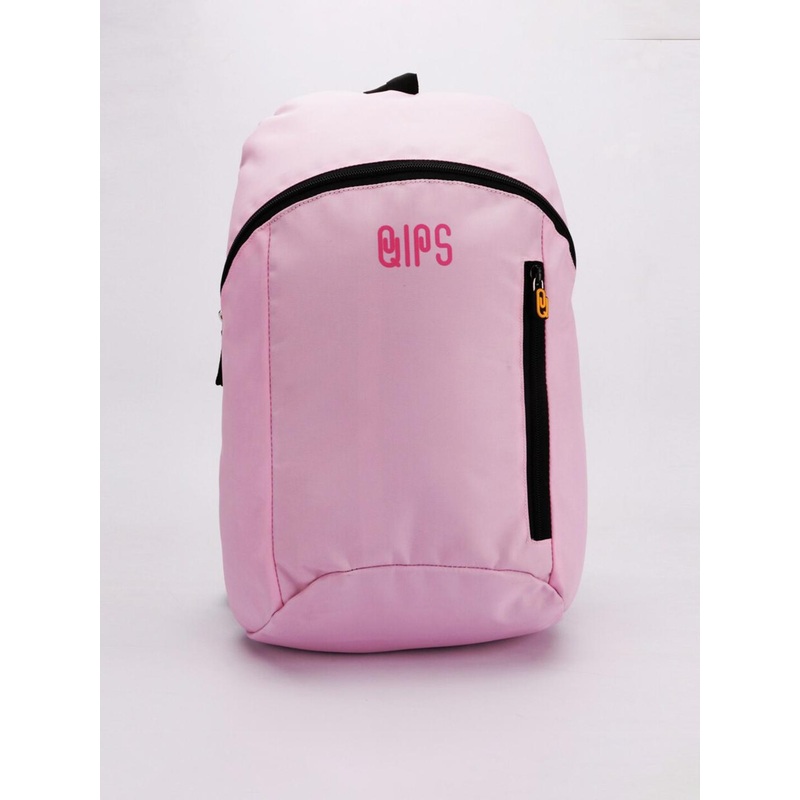 QIPS Unisex Pink Printed Backpacks