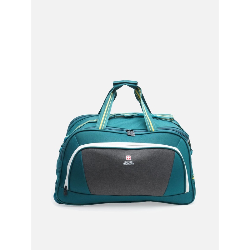 SWISS MILITARY Printed Soft Sided Duffel Trolley Bags 41.25L