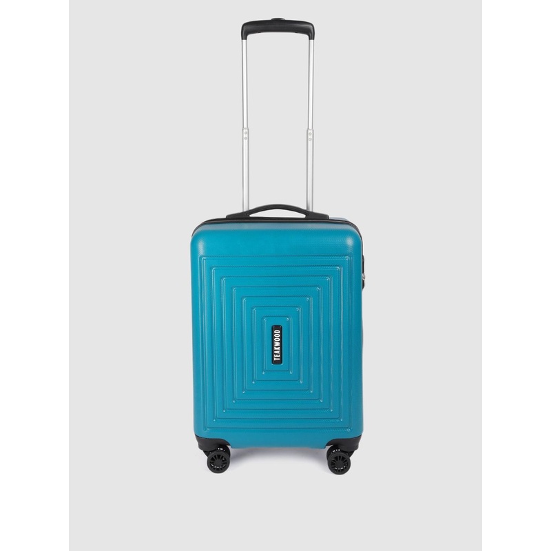 Teakwood Leathers Echo Textured 360 Degree Rotation Hard Cabin Trolley Bag – 55 CM