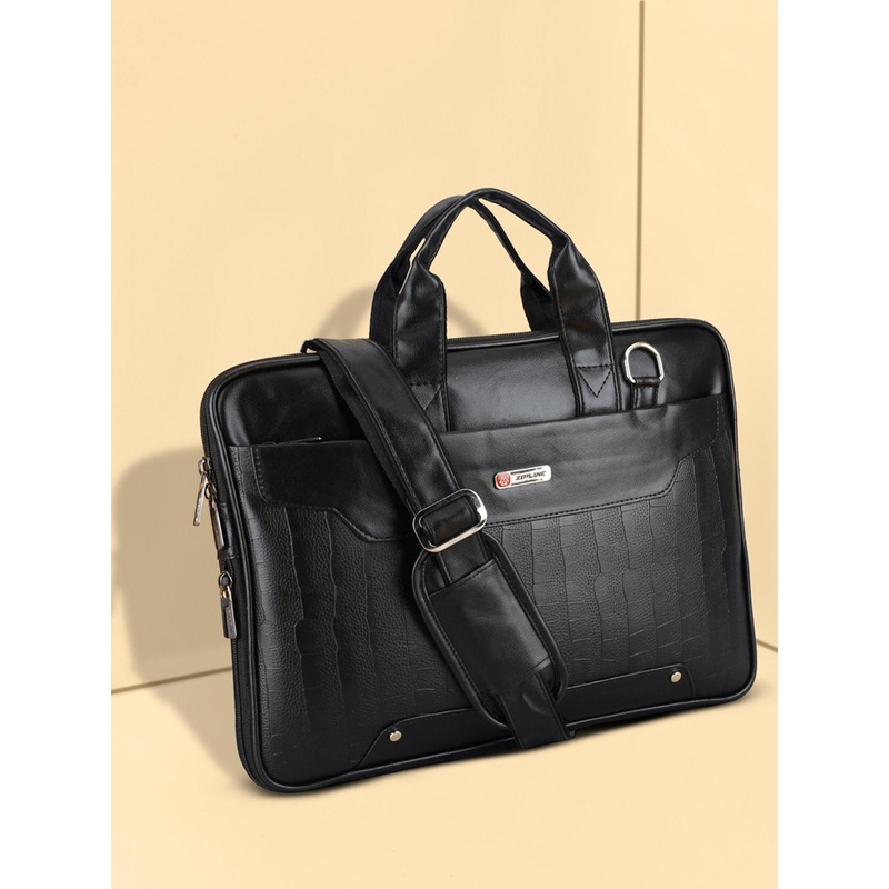 ZIPLINE Textured Laptop Bag