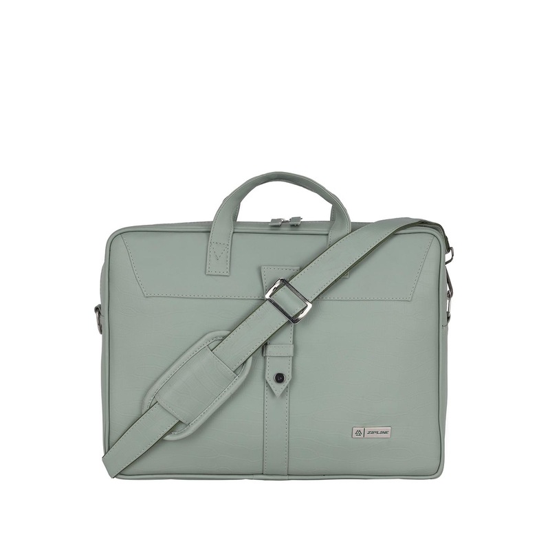 ZIPLINE Unisex Mapple Leather Laptop Bag