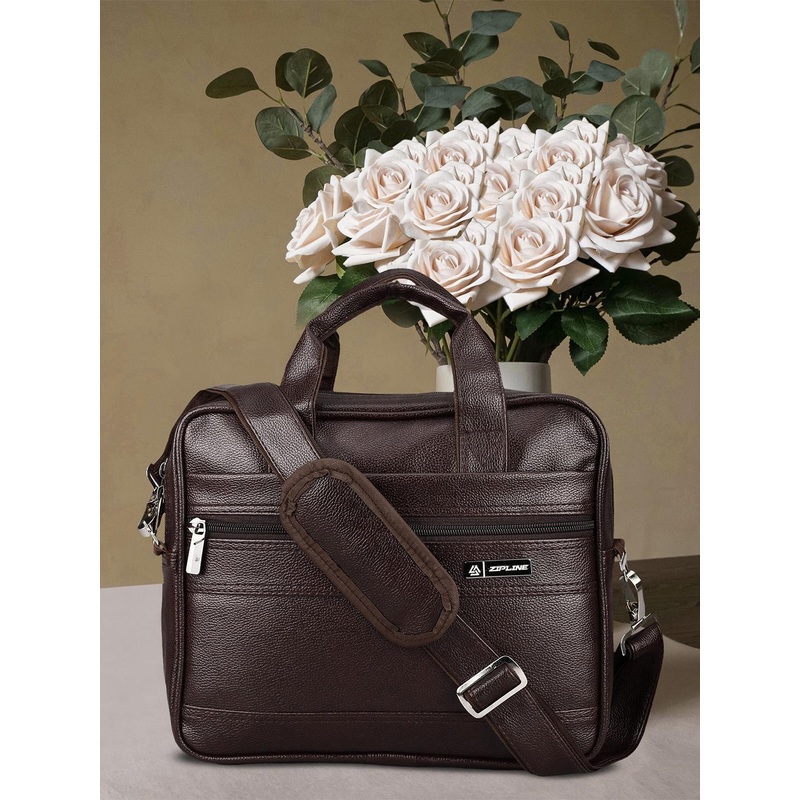 ZIPLINE Unisex Textured Laptop Bag