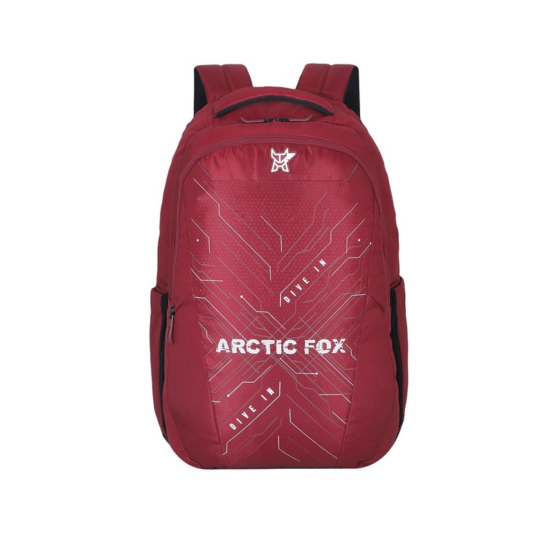 Arctic Fox Geometric Printed Small Padded Backpack