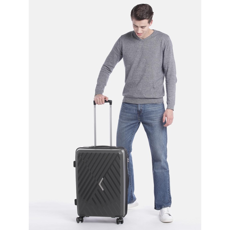 Aristocrat CROSS STROLLY Solid 360 Degree Rotation Medium Hard Trolley Bag-72.67L