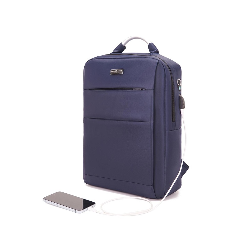 Kenneth Cole Unisex Laptop Backpack with USB Charging Port