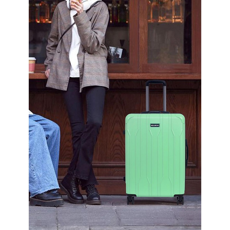 Killer Textured Hard-Sided Medium Trolley Bag