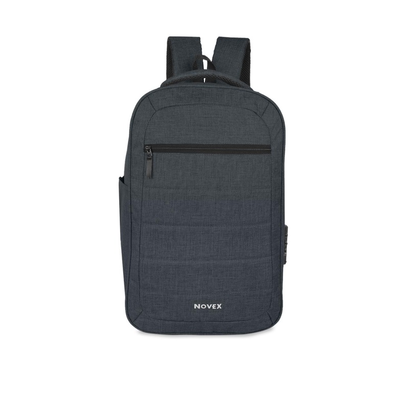 NOVEX Unisex Grey Solid Casual Laptop Backpack