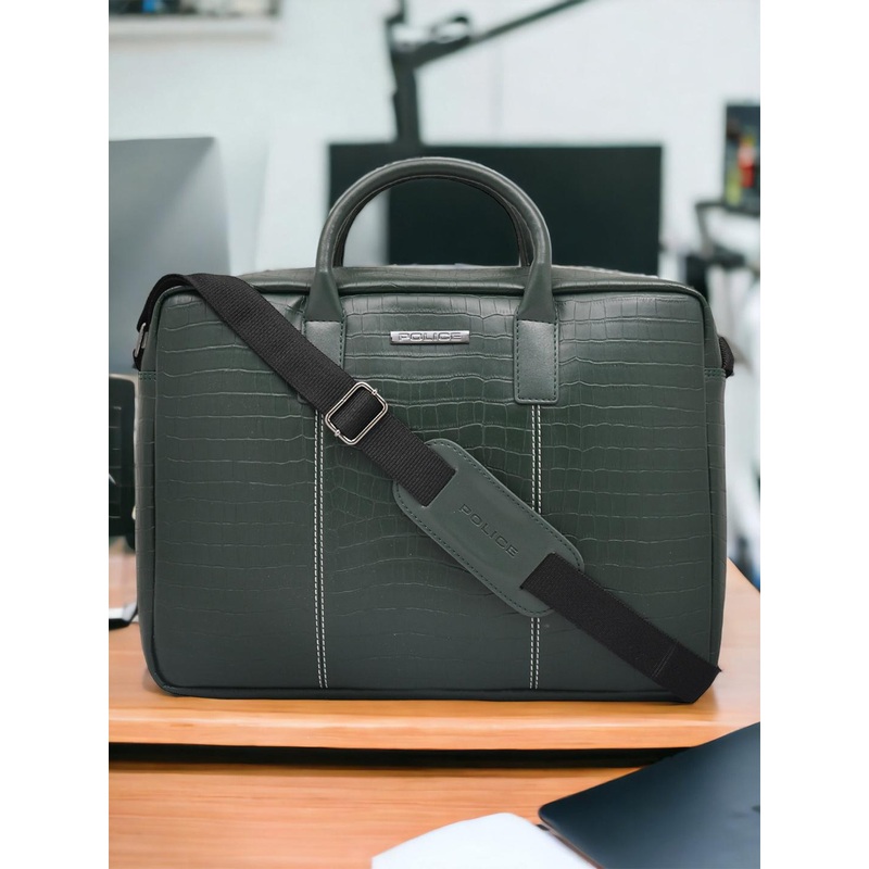 Police Textured Messenger Bag