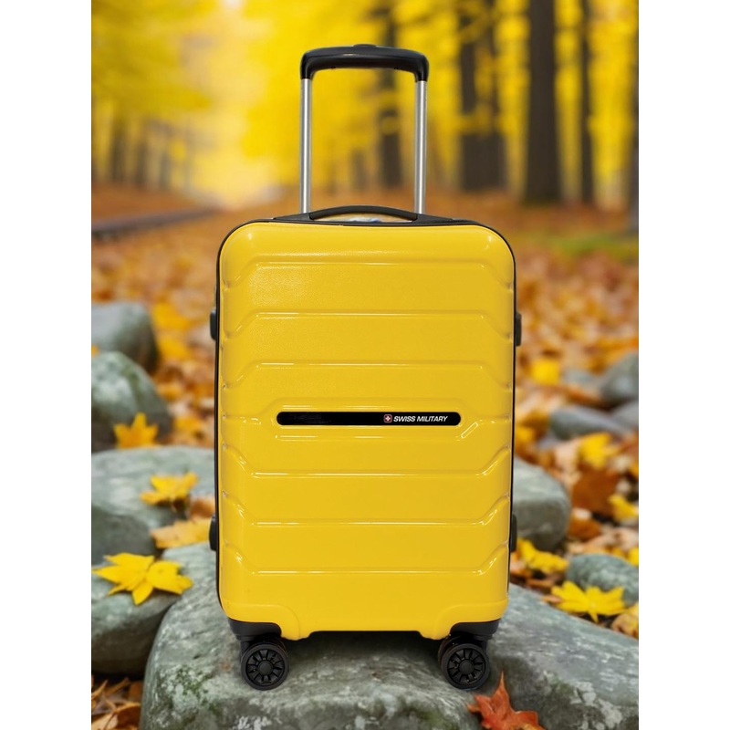 SWISS MILITARY Rhombus Textured Hard-Sided Trolley Bag