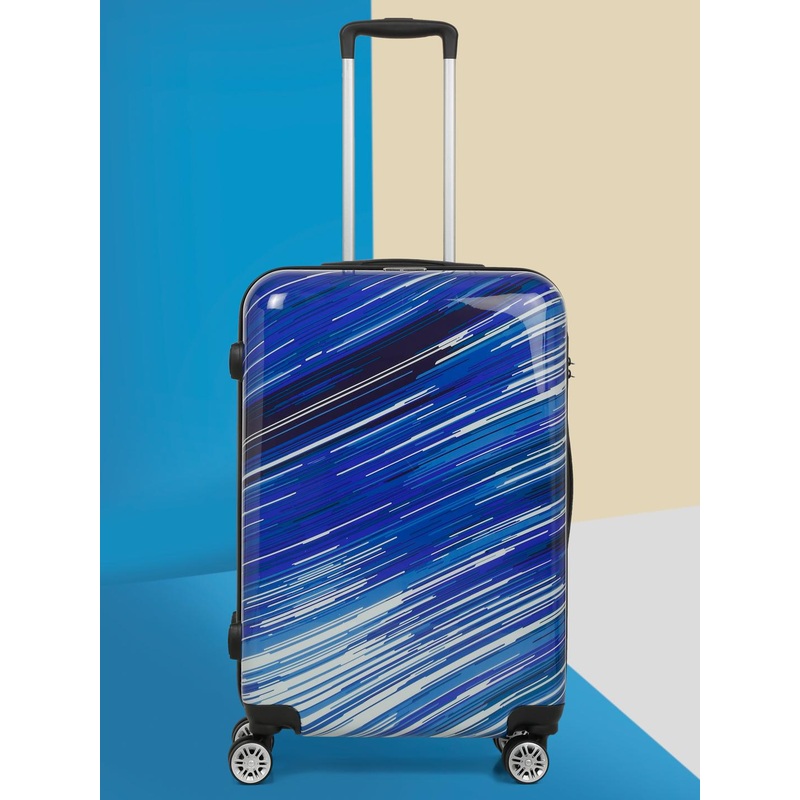 Teakwood Leathers Abstract Printed Medium trolley bag 54.6 L