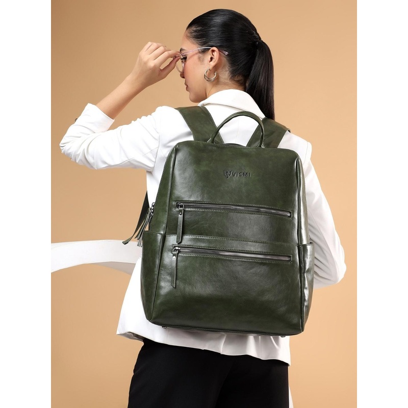 VISMIINTREND Unisex Solid Large Backpack with Anti-Theft