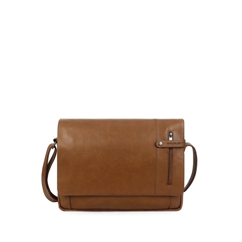 Walrus Unisex Textured PU Laptop Bag