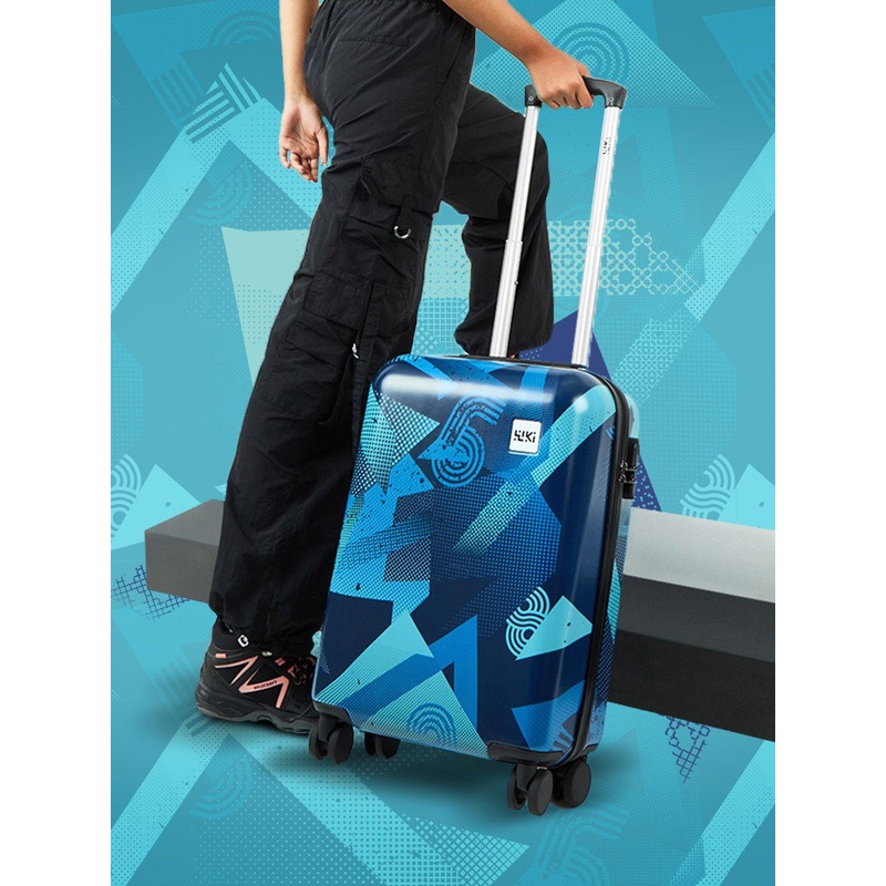 Wildcraft Future_Trolley Printed Hard-Sided Cabin Trolley Suitcase