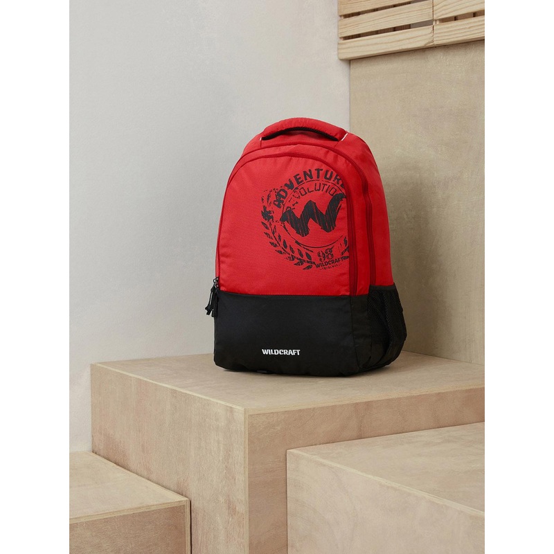 Wildcraft Unisex Red & Black Backpack LP 4 Brand Logo Backpack