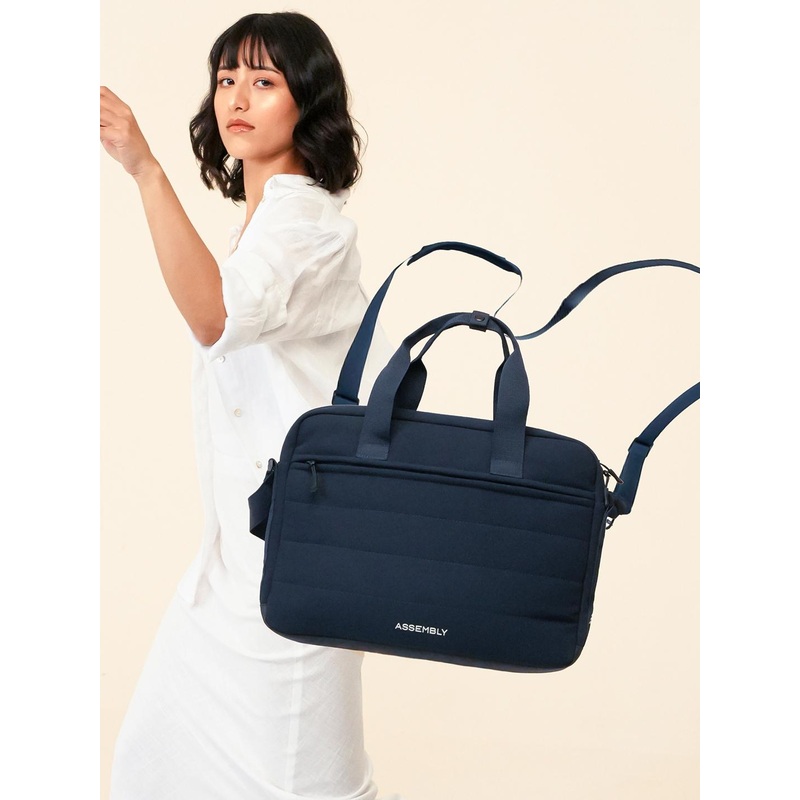 Assembly Float Blue Premium Laptop Messenger Bag with Adjustable Strap