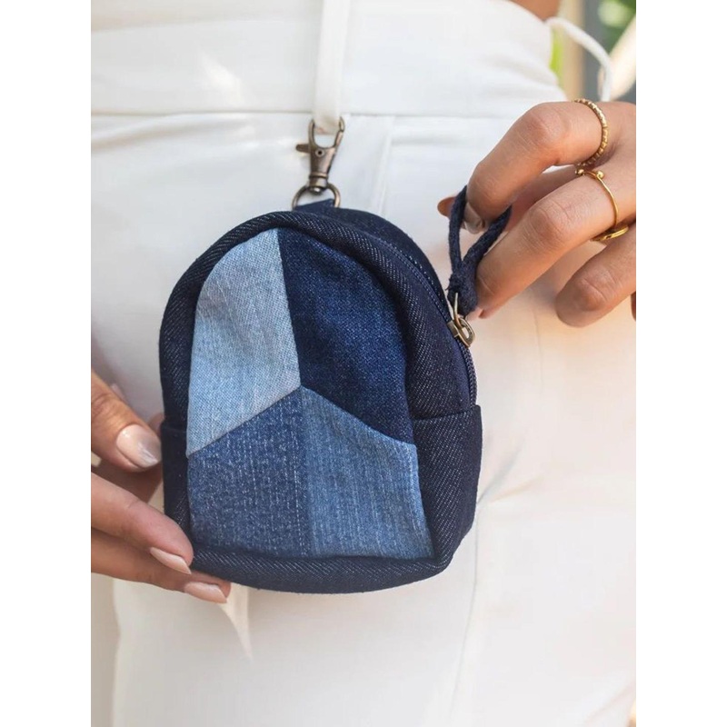 DWIJ Unisex Handcrafted Upcycled Patched Pouch