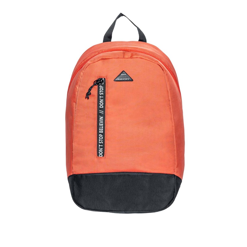Gear Unisex Orange & Black Colourblocked SUPERIOR Backpack
