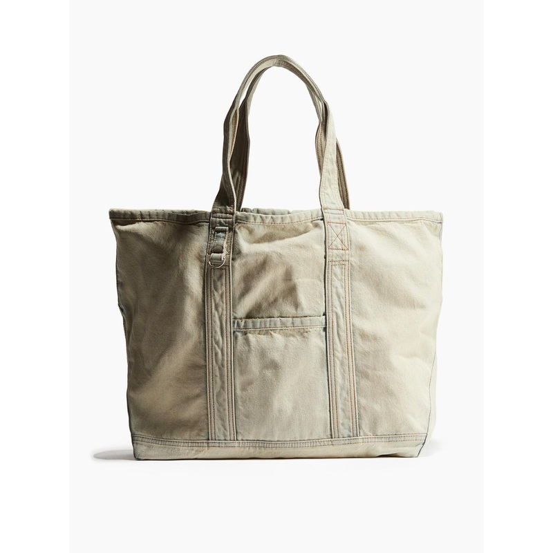 H&M Washed-look Denim Shopper