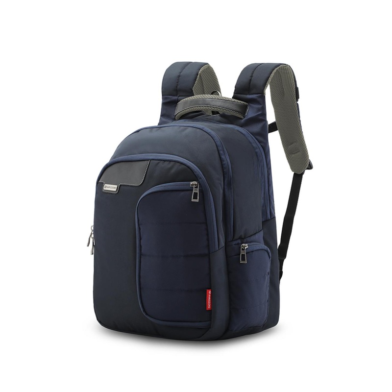 Harissons Unisex Navy Blue 40L Waterproof Laptop Backpack with Rain Cover