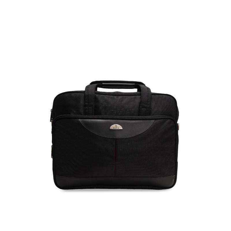 Kara Men Black Solid 14 Inch Laptop Bag