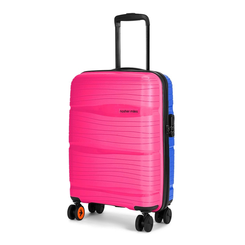 Nasher Miles Textured Hard-Sided Small Trolley Suitcase