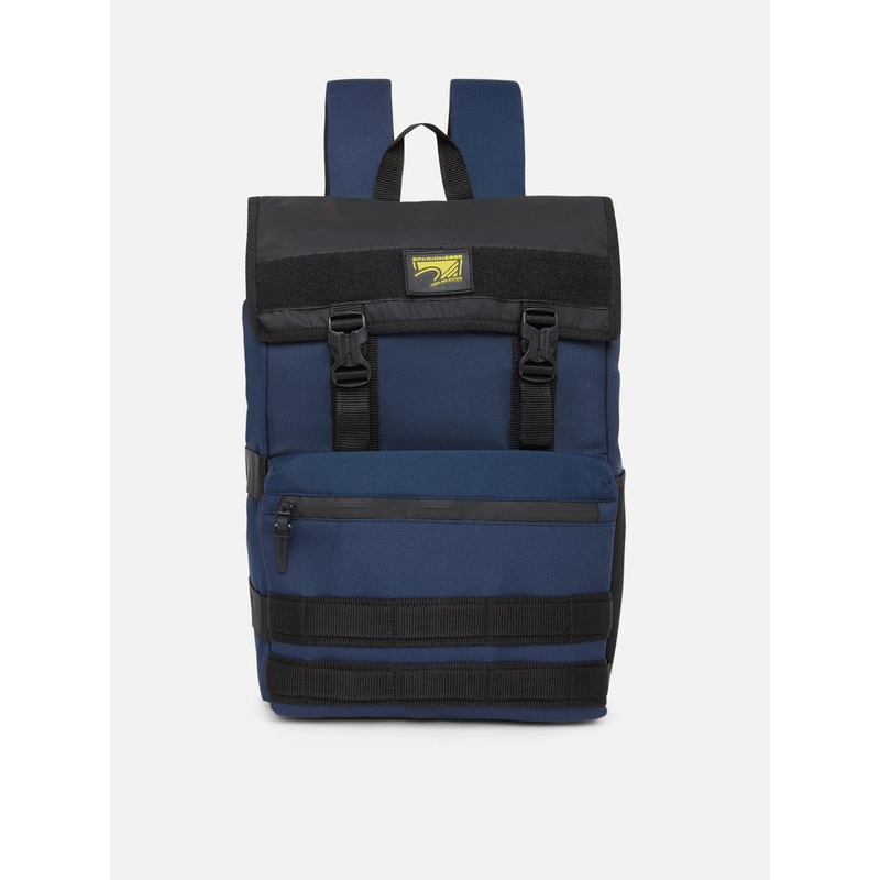 SPYKAR Men Navy Blue & Black Backpack