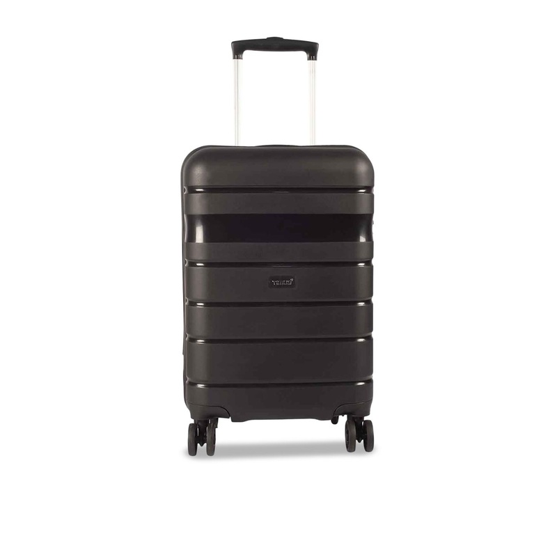 Timus Hard Luggage Textured 360-Degree Rotation Hard-Sided Cabin Trolley Bag