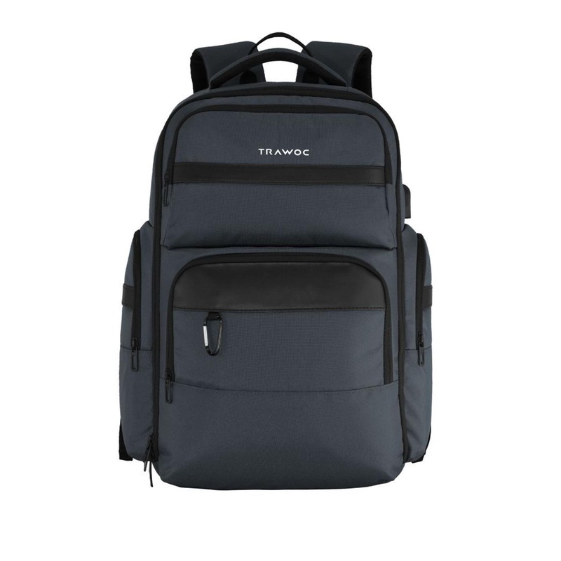 TRAWOC 30L Laptop TPB03 with Suitcase Opening, USB Charging Port Backpack