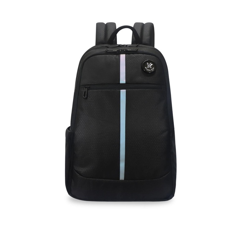 Arctic Fox Unisex Black & Turquoise Blue Solid 15 Inch Laptop Bag