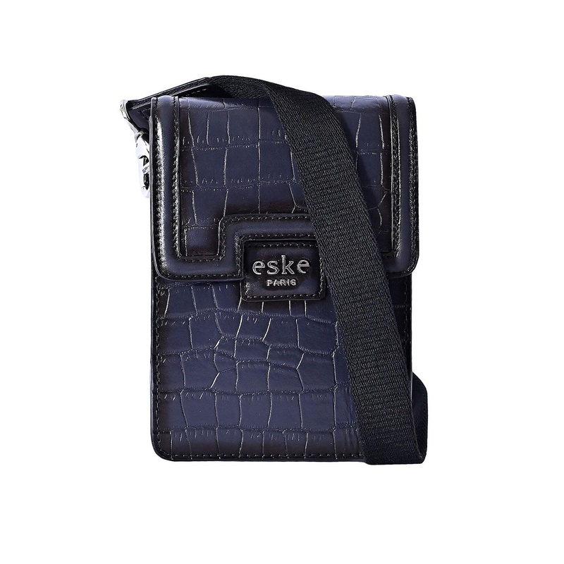 Eske Unisex Textured Messenger Bag