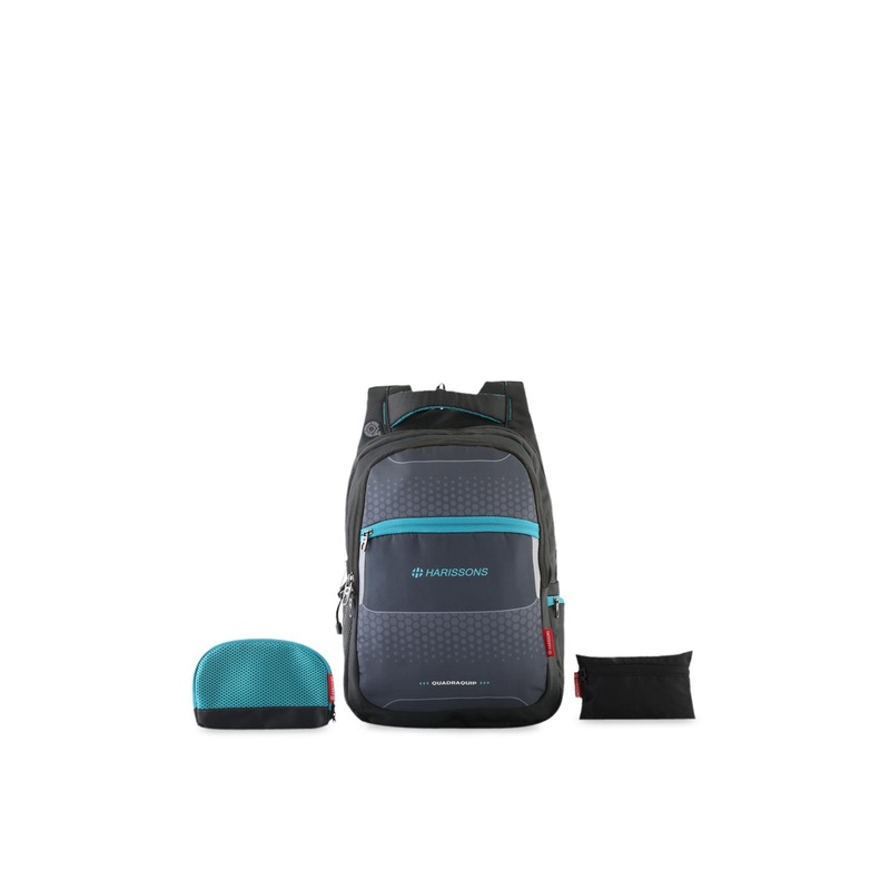 Harissons Speckle Unisex Grey Geometric Printed 36L Laptop Backpack