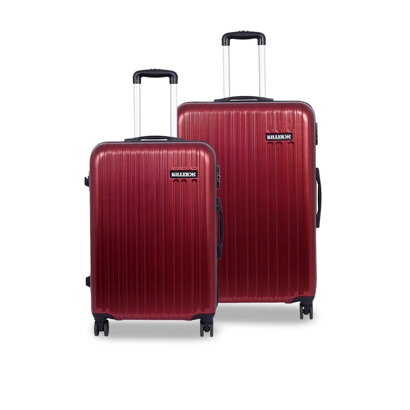 Killer Unisex Set Of 2 Hard Sided Trolly Bags