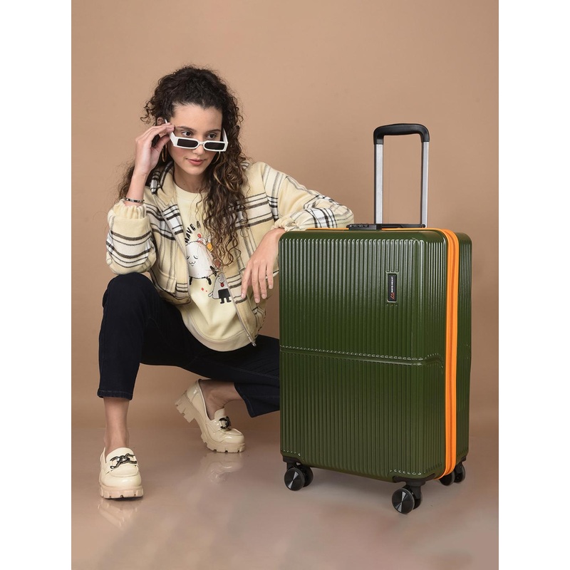 MOVE-MEANT Unisex Textured Hard-Sided Cabin Trolley Bag