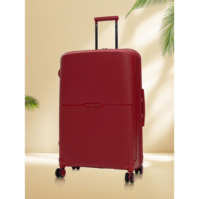 Nasher Miles Hawaii Polypropylene TSA Lock Large Maroon Trolley Bag – 28 Inch (75 cm)