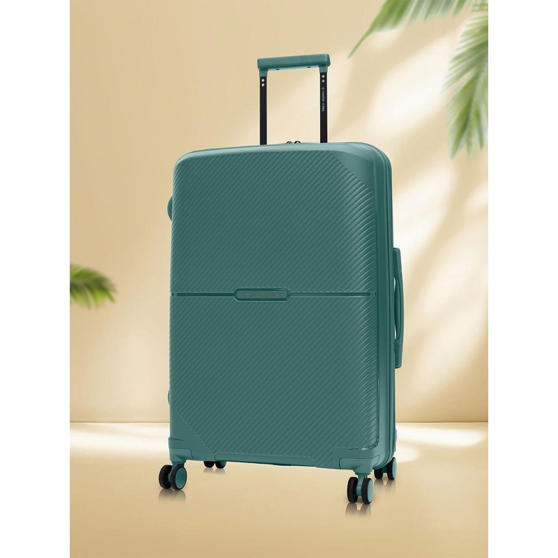 Nasher Miles Hawaii Polypropylene TSA Lock Medium Dark Green Trolley Bag – 24 Inch (65 cm)