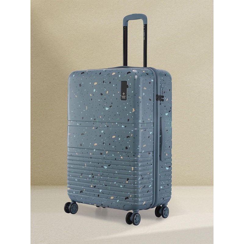 Nasher Miles Terrazzo Polycarbonate Large Blue Trolley Bag  – 28 inch (75cm)