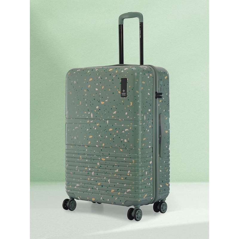 Nasher Miles Terrazzo Polycarbonate Large Green Trolley Bag  – 28 inch (75cm)