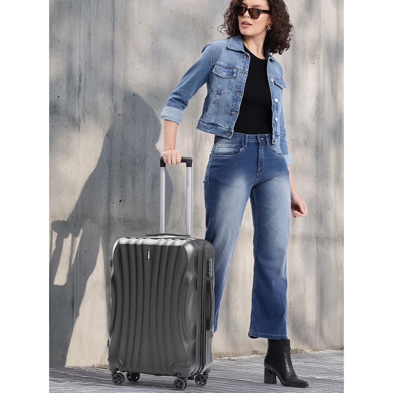 Roadster Unisex Hard Sided Medium Trolley Suitcase