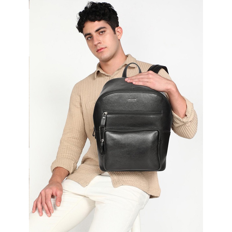 Sassora Genuine Leather Laptop Backpack