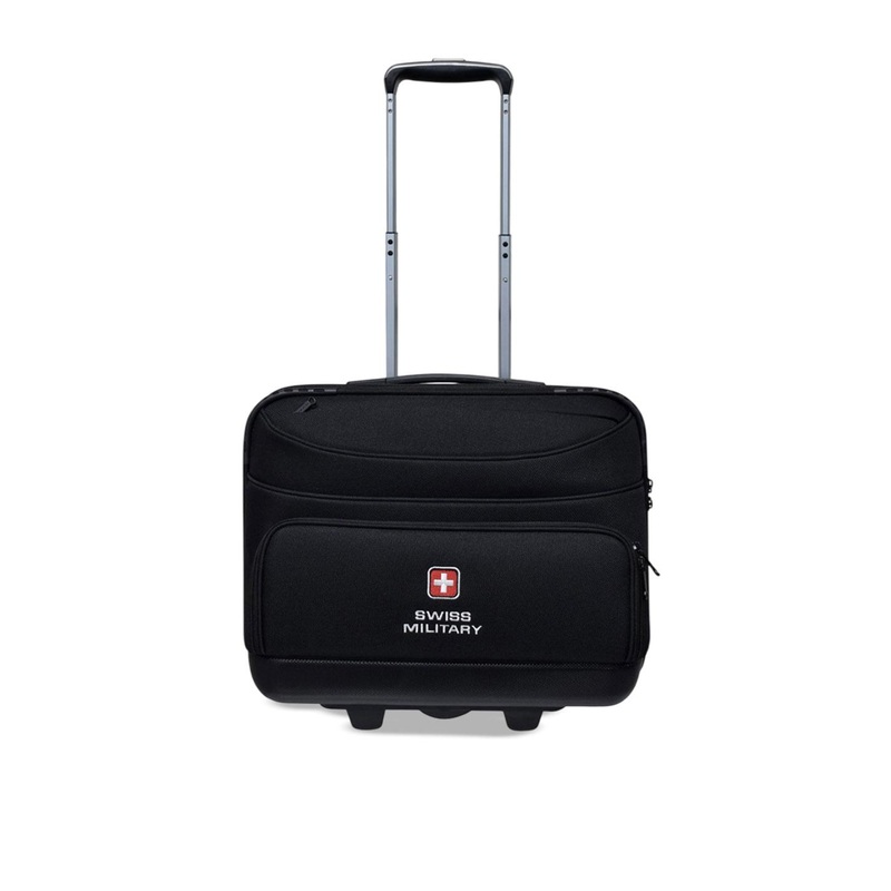SWISS MILITARY Pilotpro Hard-Soft Moulded Laptop Overnighter Trolley Bag