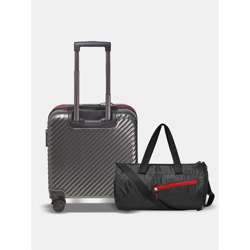 SWISS MILITARY Textured Hard-Sided Overnighter Overnighter Trolley Bag & Duffle Bag