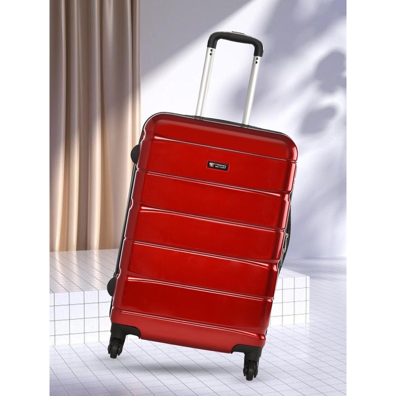 SWISS MILITARY Water Resistant Hard-Sided Large Trolley Suitcase