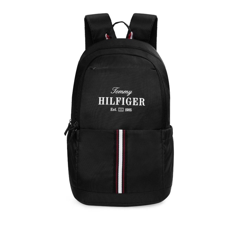 Tommy Hilfiger Unisex Padded Laptop Backpack with Compression Straps