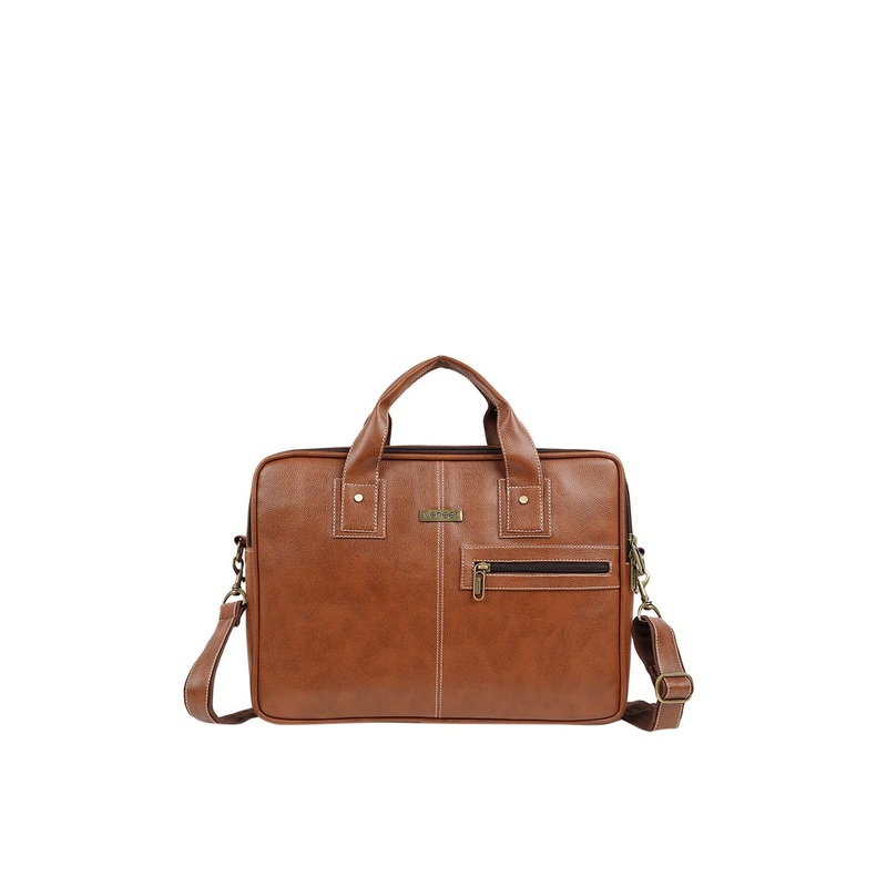 Veneer Unisex Tan Laptop Bag