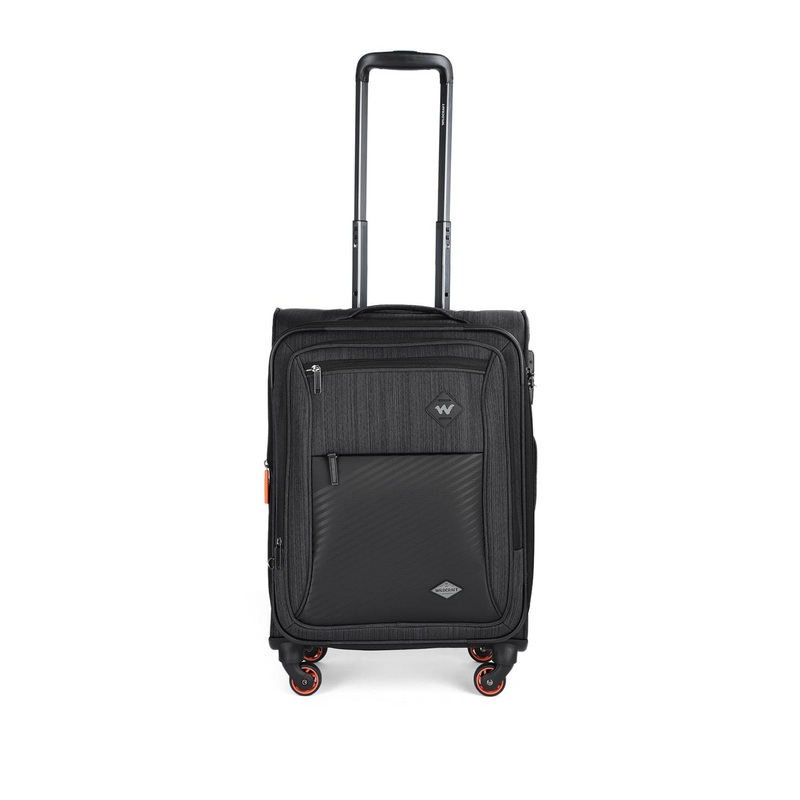 Wildcraft Unisex Black Soft Textured Pollux Cabin Trolley Suitcase