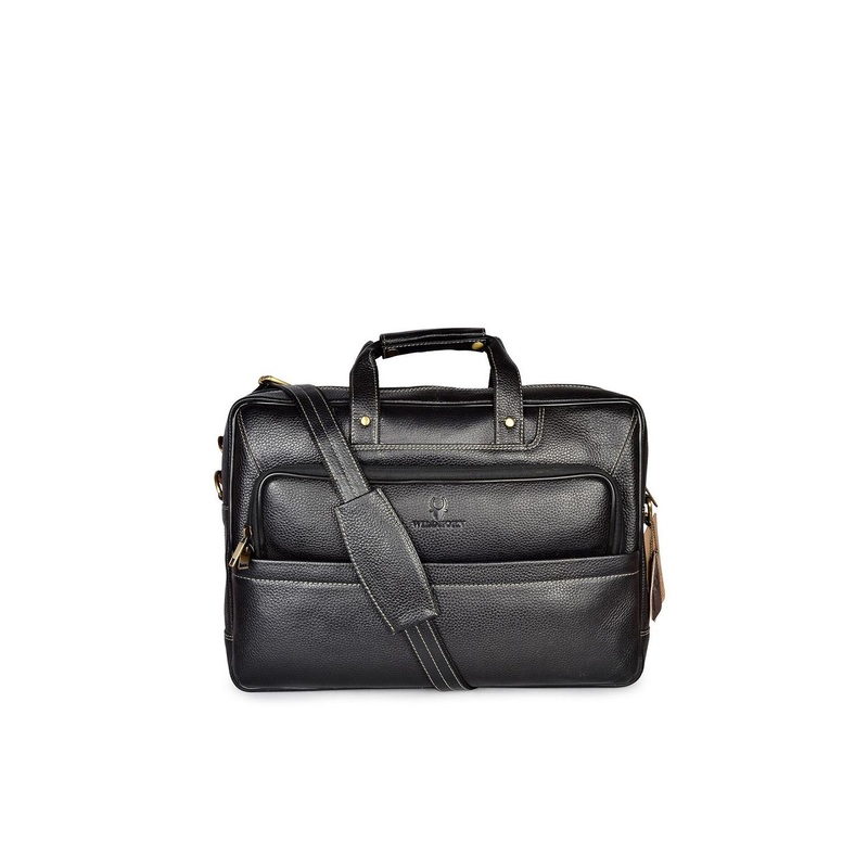 WildHorn Men Black Solid 16\