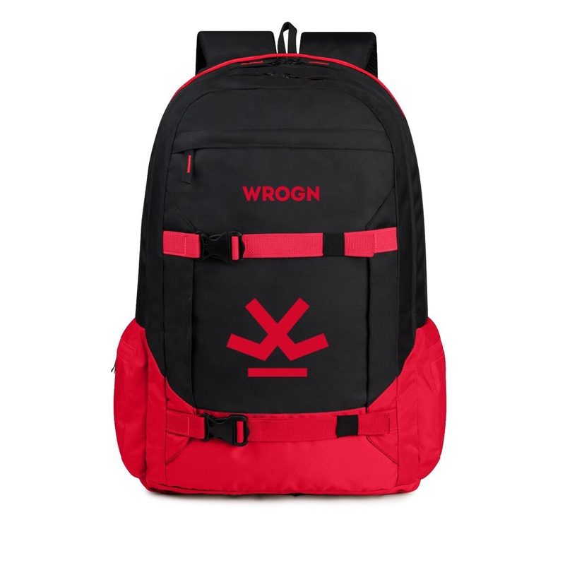 WROGN Unisex Brand Logo Embroidered Backpack