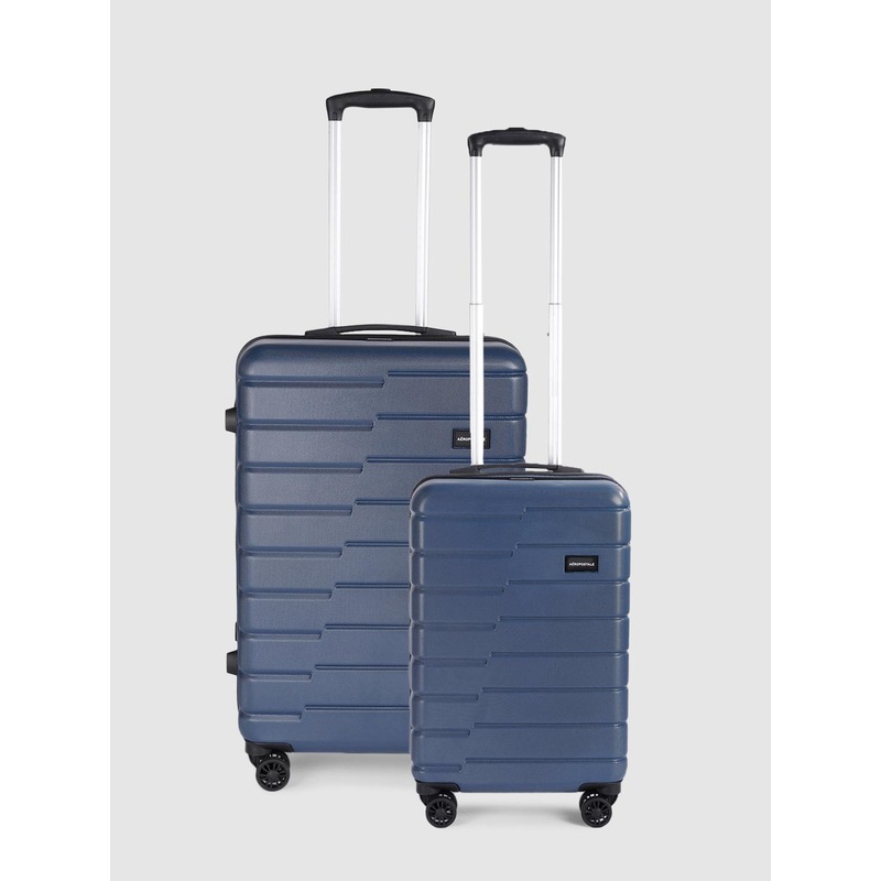 Aeropostale Set of 2 Textured Hard-Sided Trolley Suitcase – Cabin & Medium