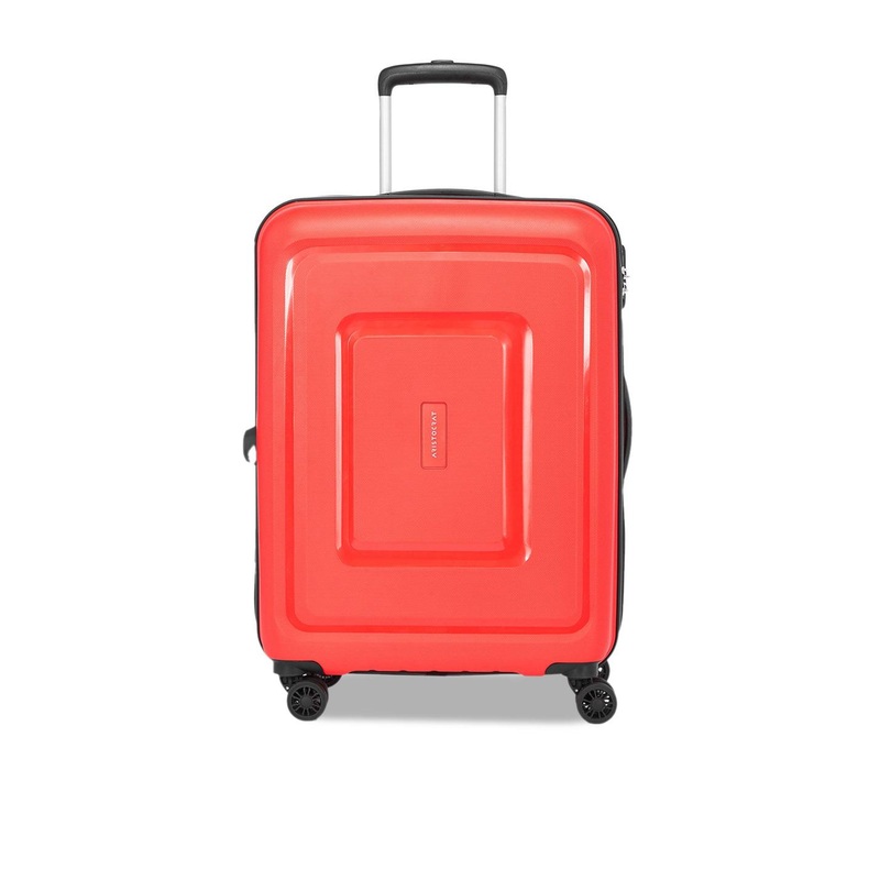 Aristocrat Textured Water Resistance Hard-Sided Medium Trolley Suitcase